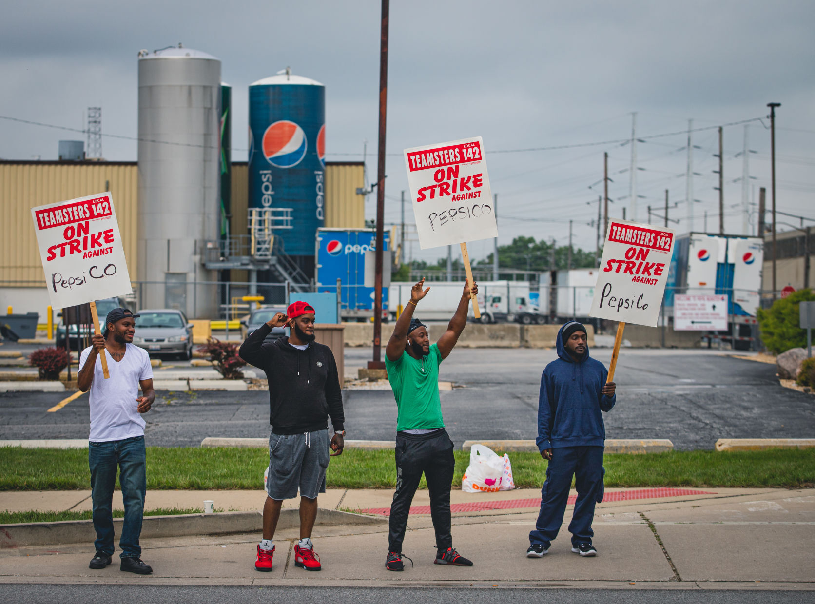 Pepsi drivers striking over potential five-fold increase in health care premiums